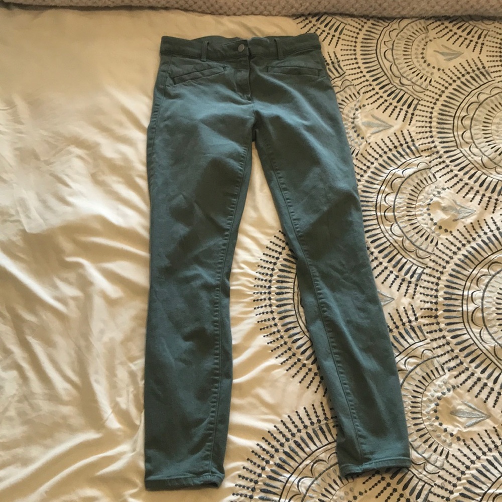 GAP Modern Stretch Skinny Crop pants olive green